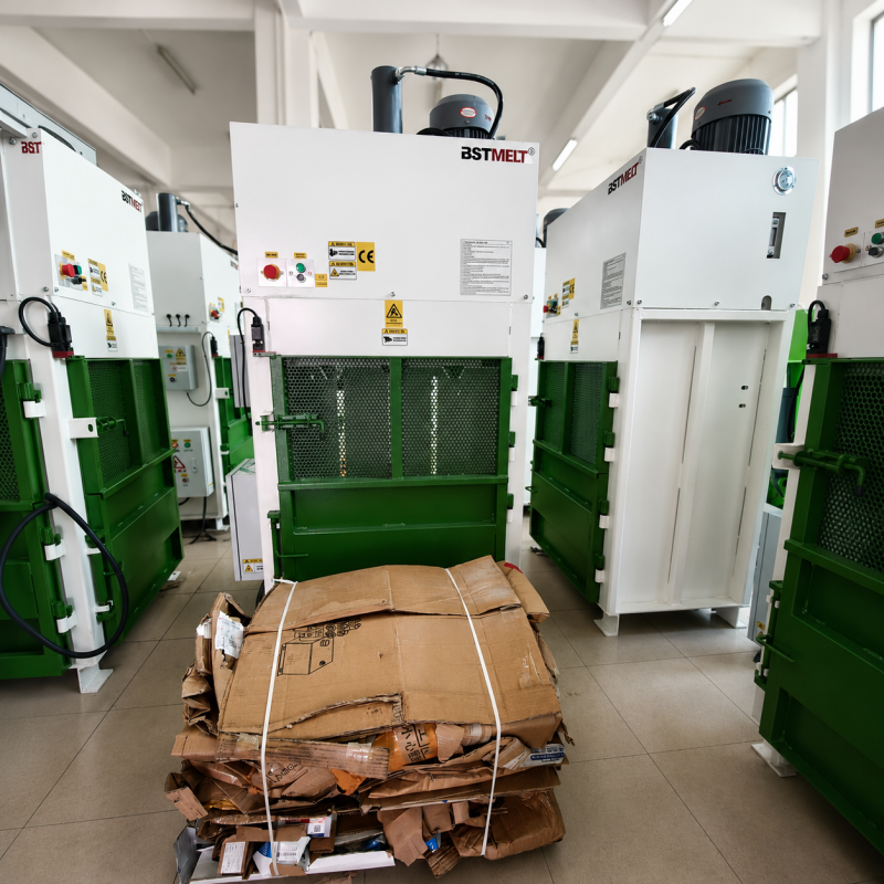 Baler Banding for Plastic Waste Compactors